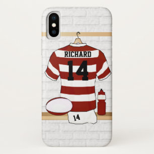 Coques Pour iPhone Jersey de rugby à capuchon personnalisé dans la sa