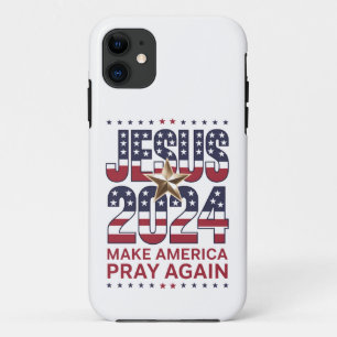 Case-Mate iPhone Case Jésus 2024 Faisons à nouveau prier l'Amérique