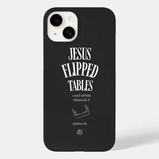 Coques Case-Mate iPhone Jésus a renversé les tables – Je le visualise just (Verso)