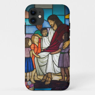 Coque iPhone 11 Jésus avec enfants