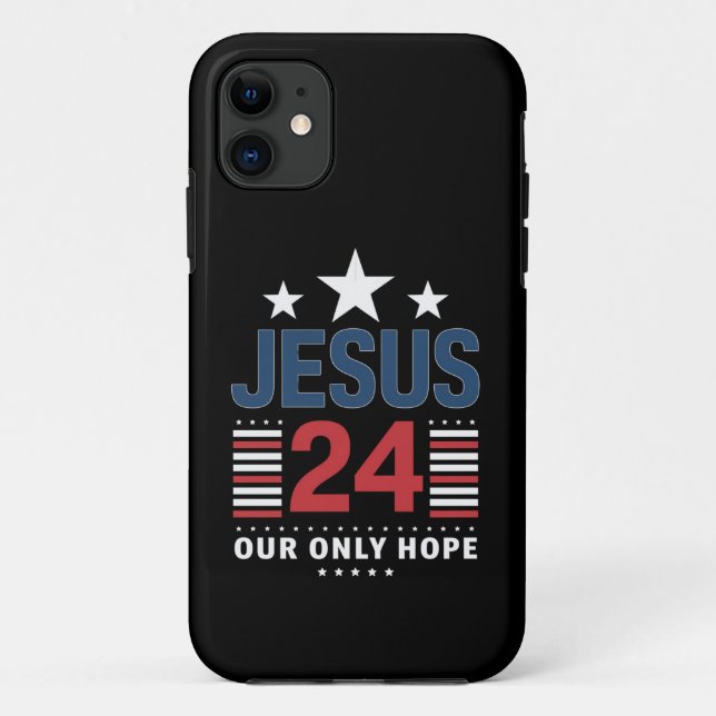 Coques Case-Mate iPhone Jésus Christ 2024 Président Élection USA Politique (Dos)