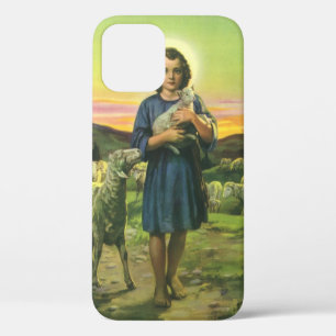 Coque Case-Mate iPhone Jésus-Christ berger vintage avec un agneau bébé