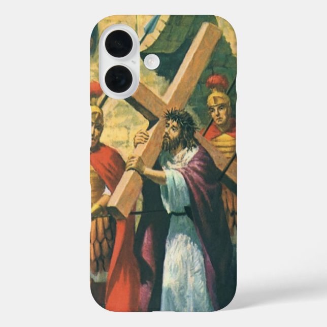 Coques Case-Mate iPhone Jésus Christ Portant la Croix à sa Crucifixion (Verso)