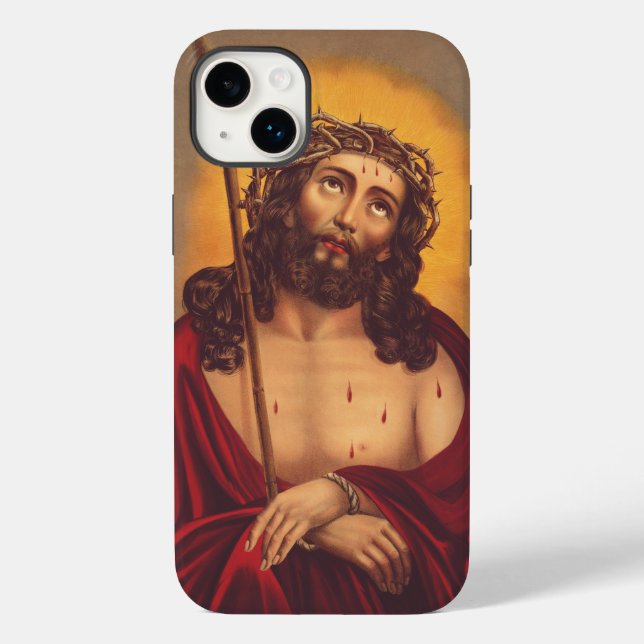 Coques Case-Mate iPhone Jésus Couronné d'Épines Art Sombre (Verso)