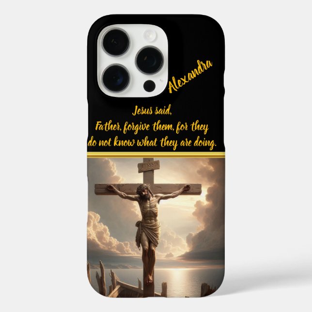 Coques Case-Mate iPhone Jésus Crucifié Au-Dessus De La Scène De L'Eau Paci (Verso)
