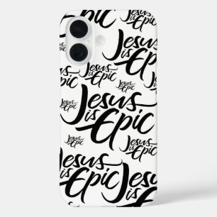 Coque Pour iPhone 16 Jésus est EPIC - Laisser la calligraphie chrétienn