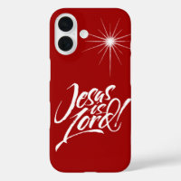 Jésus est Seigneur - Noël Christian Star Rouge