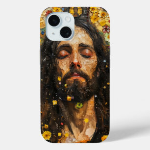 Coque Case-Mate iPhone Jésus et Fleurs Abstraits