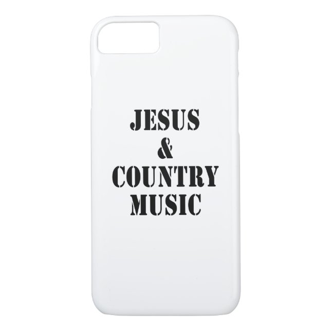 Coques Case-Mate iPhone Jésus et musique country - cas de téléphone (Dos)