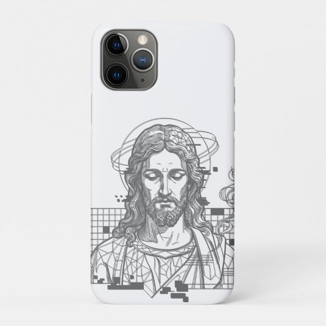 Coques Case-Mate iPhone Jésus Grille Rétro Roi des Rois Apocalypse 19:16 (Dos)