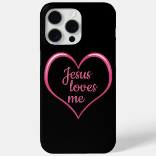 Coque Case-Mate iPhone JÉSUS M'AIME dans Cœur