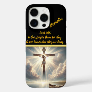 Coque iPhone 16 Pro Jésus pendu de la croix sur les eaux