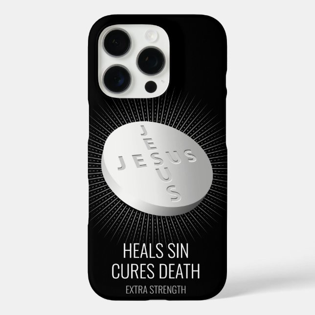 Coques Case-Mate iPhone Jesus Pill - Foi personnalisable Pray Hope God (Verso)