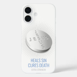 Coque Pour iPhone 16 Jesus Pill - Foi personnalisable Prière Dieu chrét