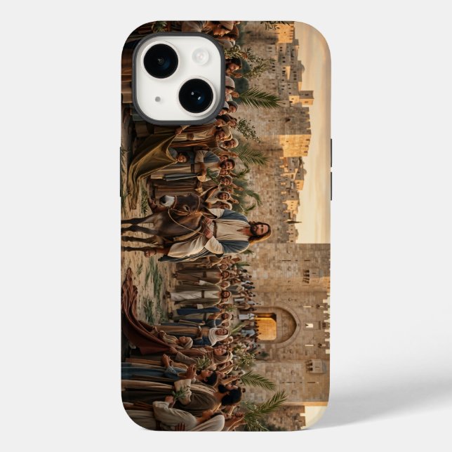 Coques Case-Mate iPhone Jesus Triumphal Entry Palm Christian iPhone Case (Verso)