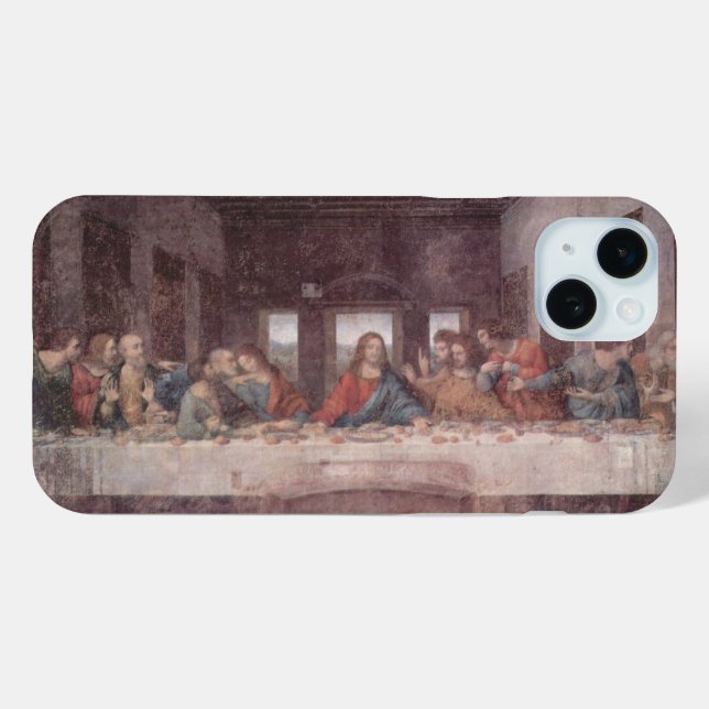 Coques Case-Mate iPhone Jésus "Yeshoua" La Dernière Cène, Léonard de Vinci (Verso (horizontal))