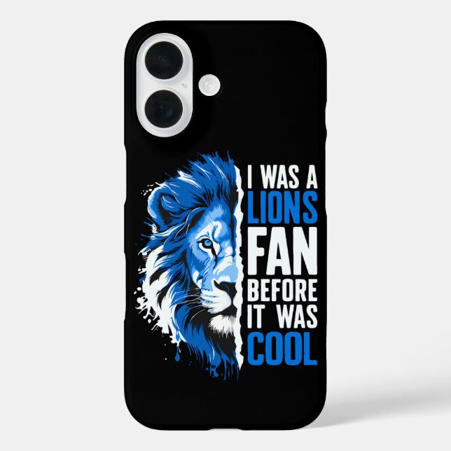 Coques Case-Mate iPhone J'étais fan de Lions avant d'être fan de Lions Coo (Verso)