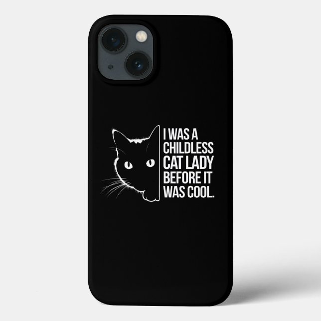Coques Case-Mate iPhone J'étais une dame féline sans enfants avant que cel (Verso)