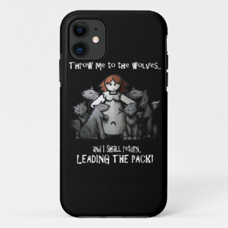 Coque iPhone 11 "Jetez-moi des cas à loups"