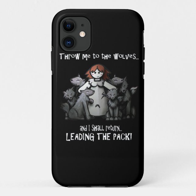 Coques Case-Mate iPhone "Jetez-moi des cas à loups" (Dos)