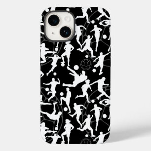 Coque Case-Mate iPhone Jeu de football Motif.b Black BG
