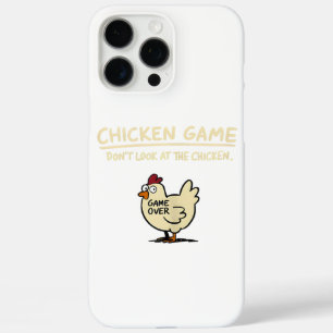 Coque iPhone 16 Pro Max Jeu de poulet Ne regardez pas le poulet drôle de p