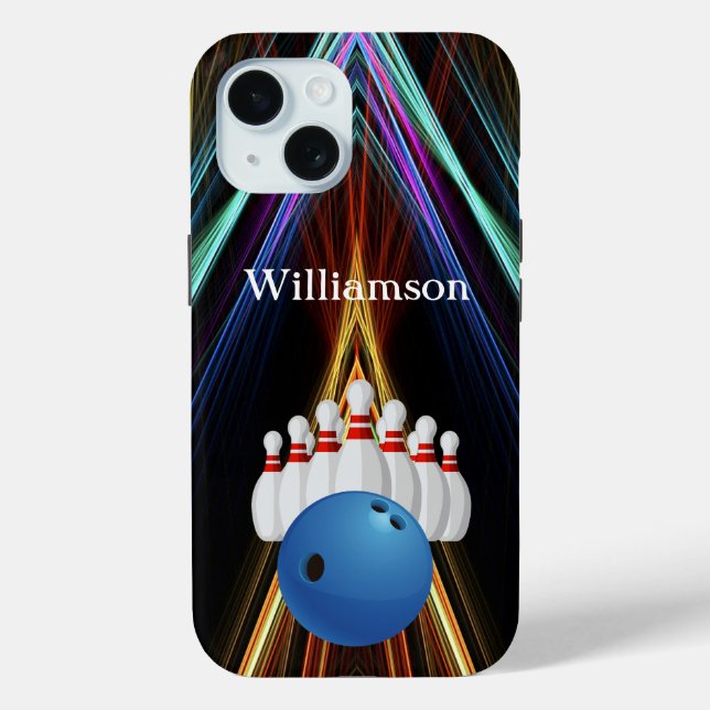 Coques Case-Mate iPhone Jeu de quilles - Boule et quilles personnaliser av (Verso)