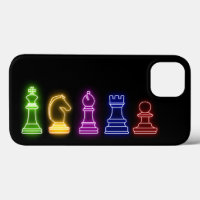 Jeu d'échecs Neon Lumières Noir