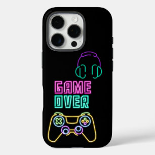 Coque iPhone 16 Pro Jeu vidéo du cool Neon.
