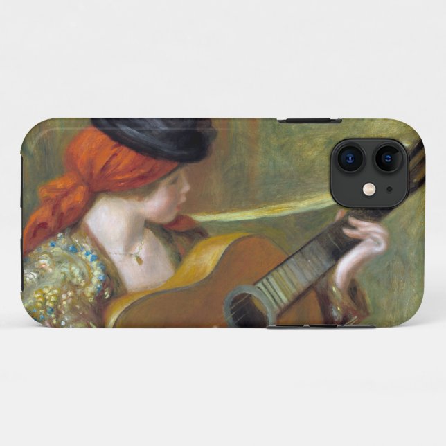 Coques Case-Mate iPhone Jeune Espagnole avec guitare de Renoir (Dos (Horizontal))