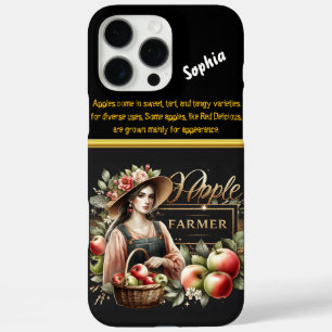 Coque iPhone 16 Pro Max Jeune Femme Collectant Des Pommes