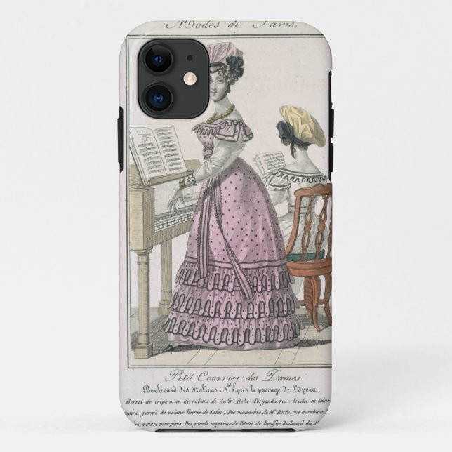 Coques Case-Mate iPhone Jeune femme dans une robe rose d'organdi (Dos)