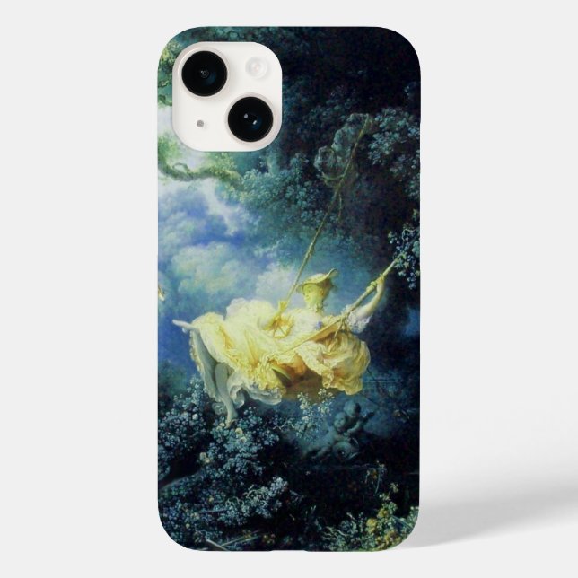 Coques Case-Mate iPhone JEUNE FEMME ET NAGER DANS LA NATURE Vert Bleu Jaun (Verso)