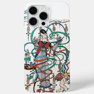 COQUE Case-Mate iPhone JEUNE FILLE, COLORÉE DES ESPACES DE RIBBON, CUPID