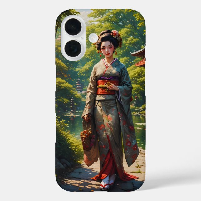 Coques Case-Mate iPhone Jeune fille du jardin vert (Verso)