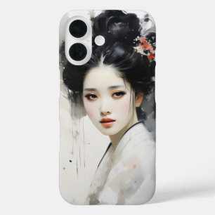 Coque Pour iPhone 16 Jeune Fille Geisha