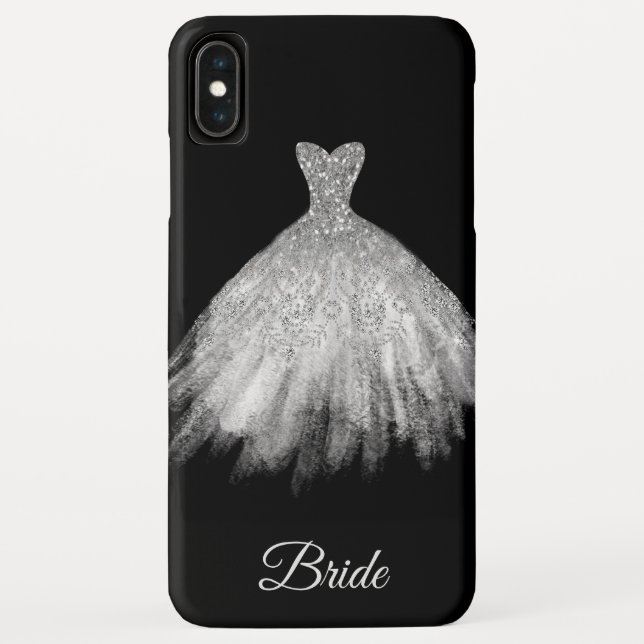 Coques Case-Mate iPhone Jeune mariée blanche de parties scintillantes de (Dos)