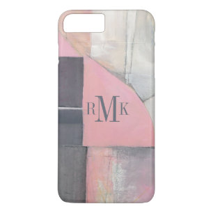Coque iPhone 8 Plus/7 Plus Jeune mariée de rougissement du monogramme  