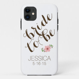 Coques Pour iPhone Jeune mariée personnalisée par coutume à être date