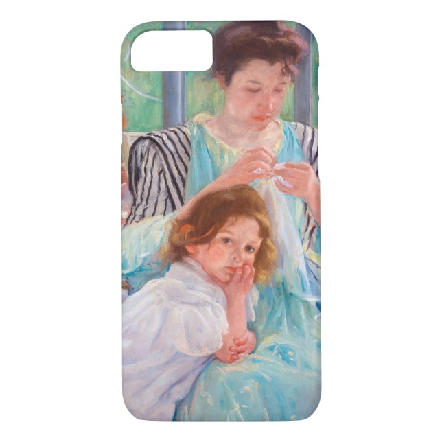 Coques Case-Mate iPhone Jeune mère coudre, Mary Cassatt (Dos)