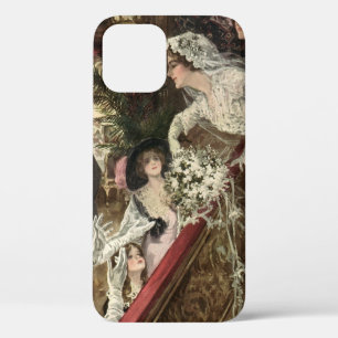 Etui iPhone Case-Mate Jeunes mariés vintage, mariée victorienne lançant 