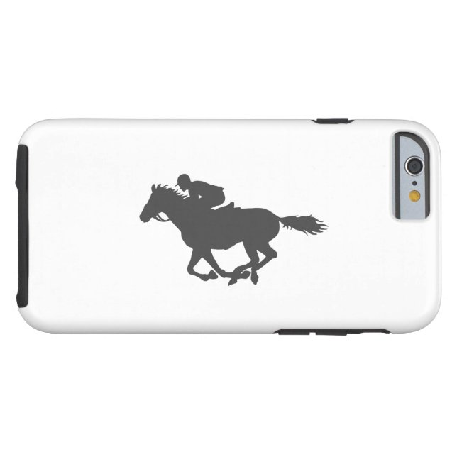 Coques Case-Mate iPhone Jockey sur cheval Silhouette - Choisir la couleur  (Dos (Horizontal))