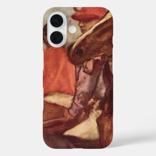Coque Pour iPhone 16 Jockeys par Edgar Degas, Art de course de chevaux 