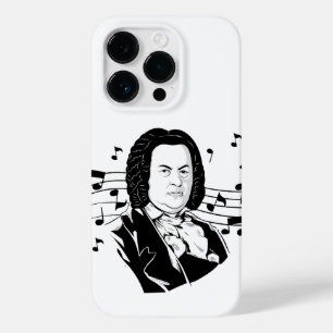 Coque Case-Mate iPhone Johann Sebastian Bach Portrait et buste avec notes