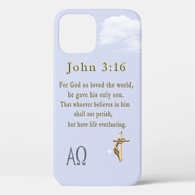 Coques Case-Mate iPhone John 3:16 (Verso)