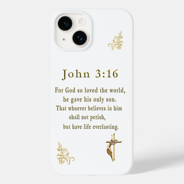 Coques Case-Mate iPhone John 3:16 (Verso)
