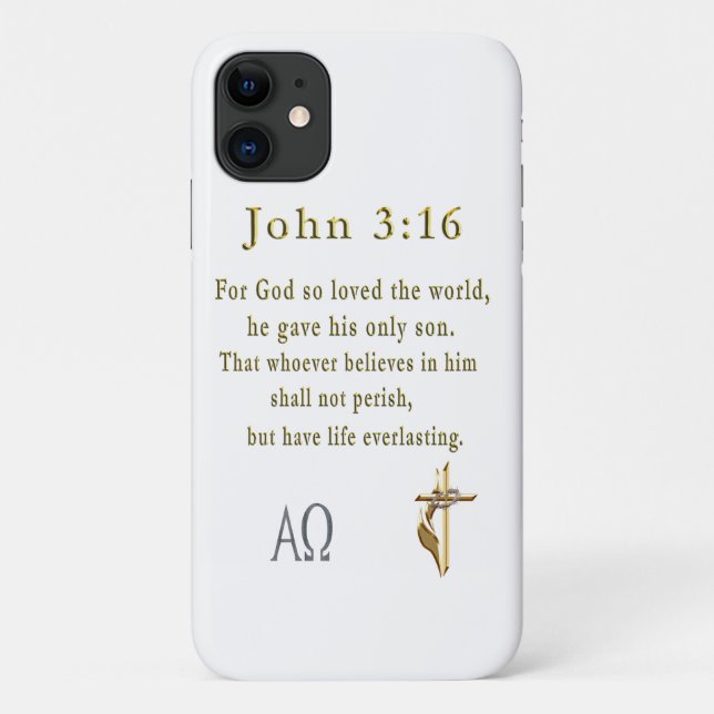Coques Case-Mate iPhone John 3:16 (Dos)