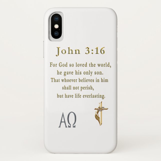 Coques Case-Mate iPhone John 3:16 (Dos)