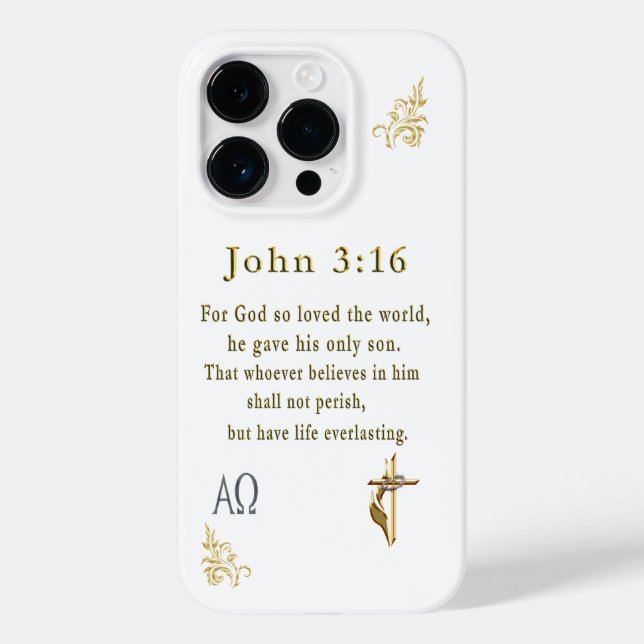 Coques Case-Mate iPhone John 3:16 (Verso)