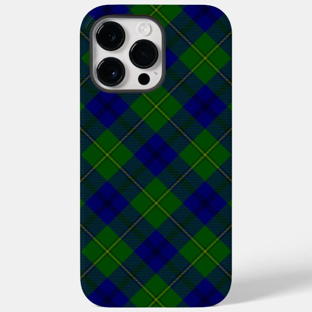 Coques Case-Mate iPhone Johnstone tartan bleu vert plaid (Verso)